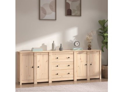 vidaXL Příborník 230x35x80 cm masivní borové dřevo