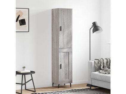 vidaXL Skříň highboard šedá sonoma 34,5 x 34 x 180 cm kompozitní dřevo
