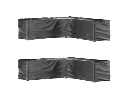 vidaXL Plachty na zahradní nábytek tvar L 2 ks 20 oček 300x300x90 cm