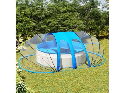 vidaXL Kopule na bazén oválná 620 x 410 x 210 cm