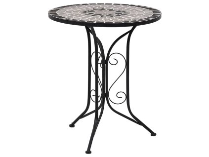 vidaXL Mozaikový bistro stolek šedý 60 cm keramika