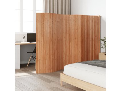 vidaXL Paraván přírodní 165 x 400 cm bambus