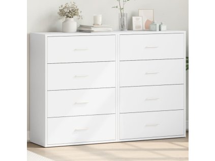 vidaXL Příborníky 2 ks bílé 60 x 31 x 84 cm kompozitní dřevo