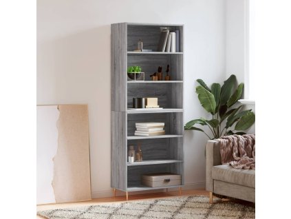 vidaXL Skříň šedá sonoma 69,5 x 32,5 x 180 cm kompozitní dřevo