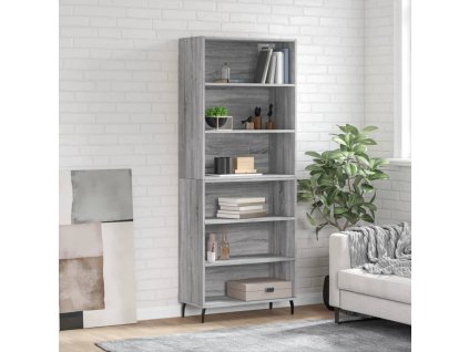 vidaXL Skříň šedá sonoma 69,5 x 32,5 x 180 cm kompozitní dřevo
