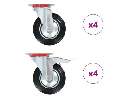 vidaXL 8 ks otočná kolečka 160 mm