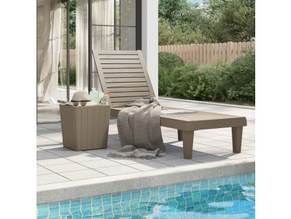 vidaXL Lehátko světle hnědé 155 x 58 x 83 cm polypropylen