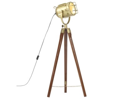 vidaXL Stojací lampa na stativu masivní mangovníkové dřevo 97 cm