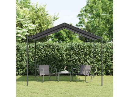 vidaXL Stříška antracitová 3 x 3 m ocel a textil