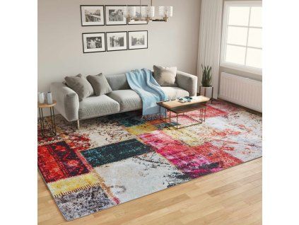 vidaXL Koberec pratelný vícebarevný 400 x 300 cm