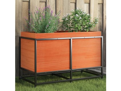 vidaXL Zahradní truhlík voskově hnědý 80 x 40 x 50 cm masivní borovice