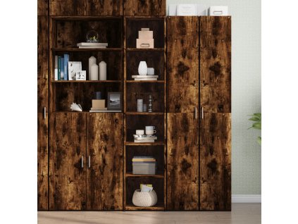 vidaXL Skříň highboard kouřový dub 40 x 41 x 185 cm kompozitní dřevo