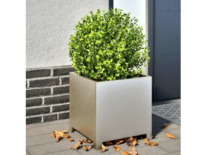 vidaXL Zahradní truhlíky 2 ks 40 x 40 x 40 cm nerezová ocel