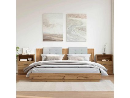 vidaXL Noční stolky 2 ks dub artisan 50 x 32 x 60 cm kompozitní dřevo