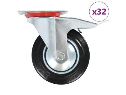 vidaXL 32 ks otočná kolečka 160 mm