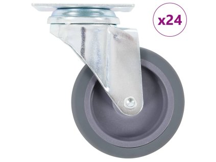 vidaXL 24 ks otočná kolečka 75 mm