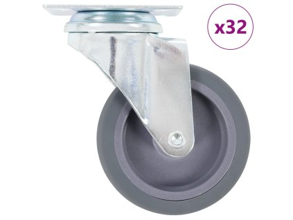 vidaXL 32 ks otočná kolečka 75 mm