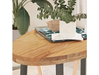 vidaXL Stolní deska světle hnědá 100x50x4 cm masivní dub oválný