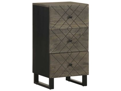 vidaXL Příborník černá 40x33x75 cm masivní mangovníkové dřevo