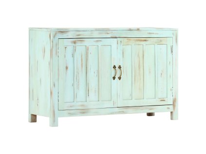 vidaXL Příborník světle modrý 110x35x70 cm masivní mangovníkové dřevo