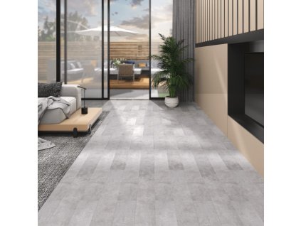 vidaXL Podlahová krytina PVC 5,02 m² 2 mm samolepicí zemitě šedá