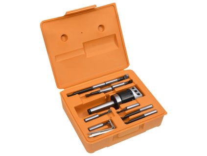 vidaXL 15dílný set vyvrtávacích bitů 50 mm vyvrtávací hlava MT3-F1-12