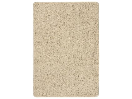vidaXL Koberec s dlouhým vlasem krémový 160 x 230 cm protiskluzový