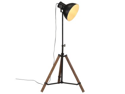 vidaXL Stojací lampa 25 W černá 75 x 75 x 90–150 cm E27