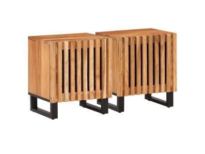 vidaXL Noční stolky 2 ks 40 x 34 x 46 cm masivní akáciové dřevo