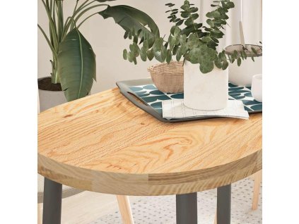 vidaXL Stolní deska 100x50x4 cm masivní dub oválný
