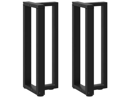vidaXL Nohy konzolového stolku ve tvaru T, 2 ks, černé, 25 x 28 x (72-73) cm, ocel