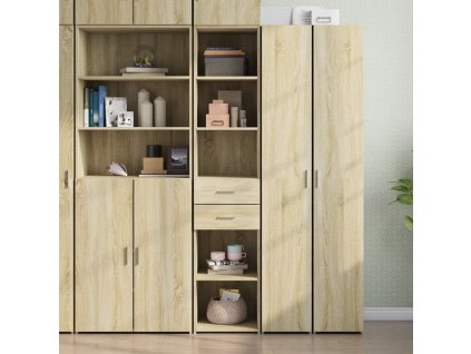 vidaXL Skříň highboard dub sonoma 40 x 42,5 x 185 cm kompozitní dřevo