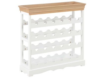 vidaXL Stojan na víno bílý 70 x 22,5 x 70,5 cm MDF