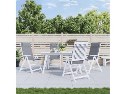 vidaXL Podušky na židli s vysokým opěradlem 6 ks šedé oxfordská látka