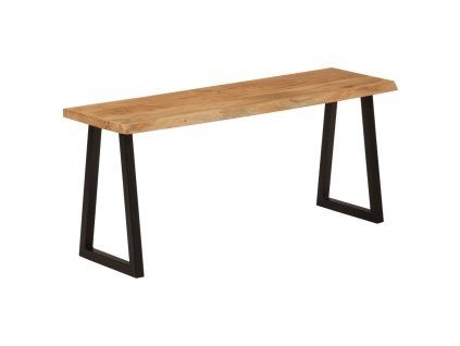 vidaXL Lavice s živou hranou 105 cm masivní akáciové dřevo