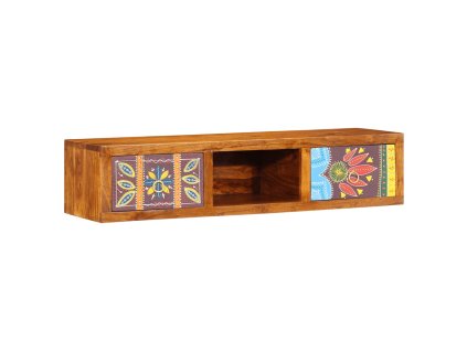 vidaXL Nástěnná TV skříňka Multicolour 100x30x22 Masivní dřevo Akácie