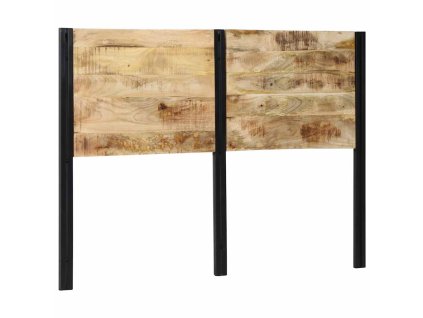 vidaXL Čelo postele 140 cm z masivního dřeva Mango a železa