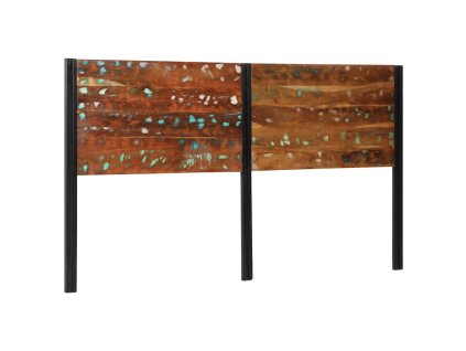 vidaXL Čelo postele 180 cm z masivního dřeva a železa