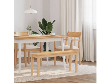 vidaXL Lavice 110 cm z masivního dřeva a gumy