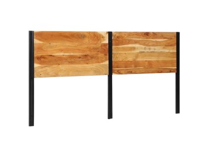 vidaXL Čelo postele 200 cm z masivního dřeva akácie a železa