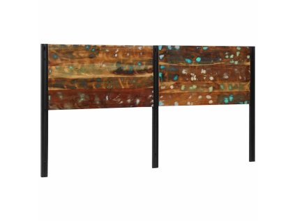 vidaXL Čelo postele 200 cm z masivního dřeva a železa