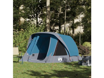 vidaXL Kempingový stan kabinový pro 4 osoby modrý nepromokavý