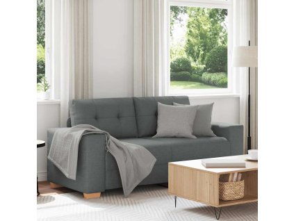 vidaXL Loveseat Sofa Tmavě šedá 180x77x82 cm textil