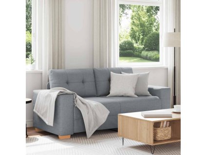 vidaXL Loveseat Sofa Světle šedá 180x77x82 cm textil