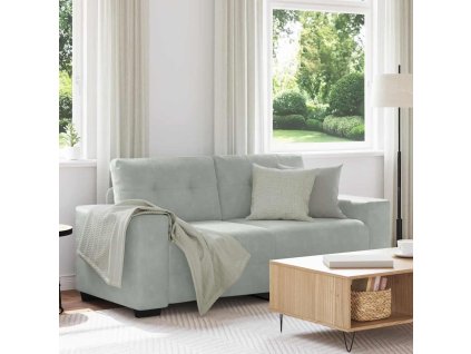 vidaXL Loveseat Sofa světle šedá 180x77x82 cm samet