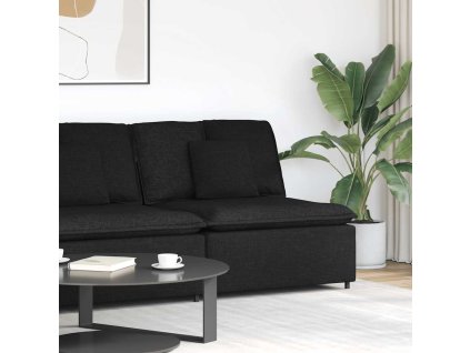 vidaXL Modulární středový modul pohovky s polštáři černá 100 cm