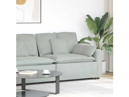 vidaXL Modulární pohovka koncový modul s područkami a polštáři 100 cm