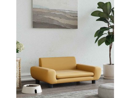 vidaXL Pelíšek pro psy hnědý 70 x 45 x 33 cm samet
