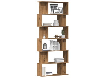 vidaXL Knihovna dub artisan 80x24x192 cm kompozitní dřevo