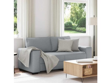 vidaXL Pohovka pro 2 osoby Světle šedá 180x77x82 cm Látka